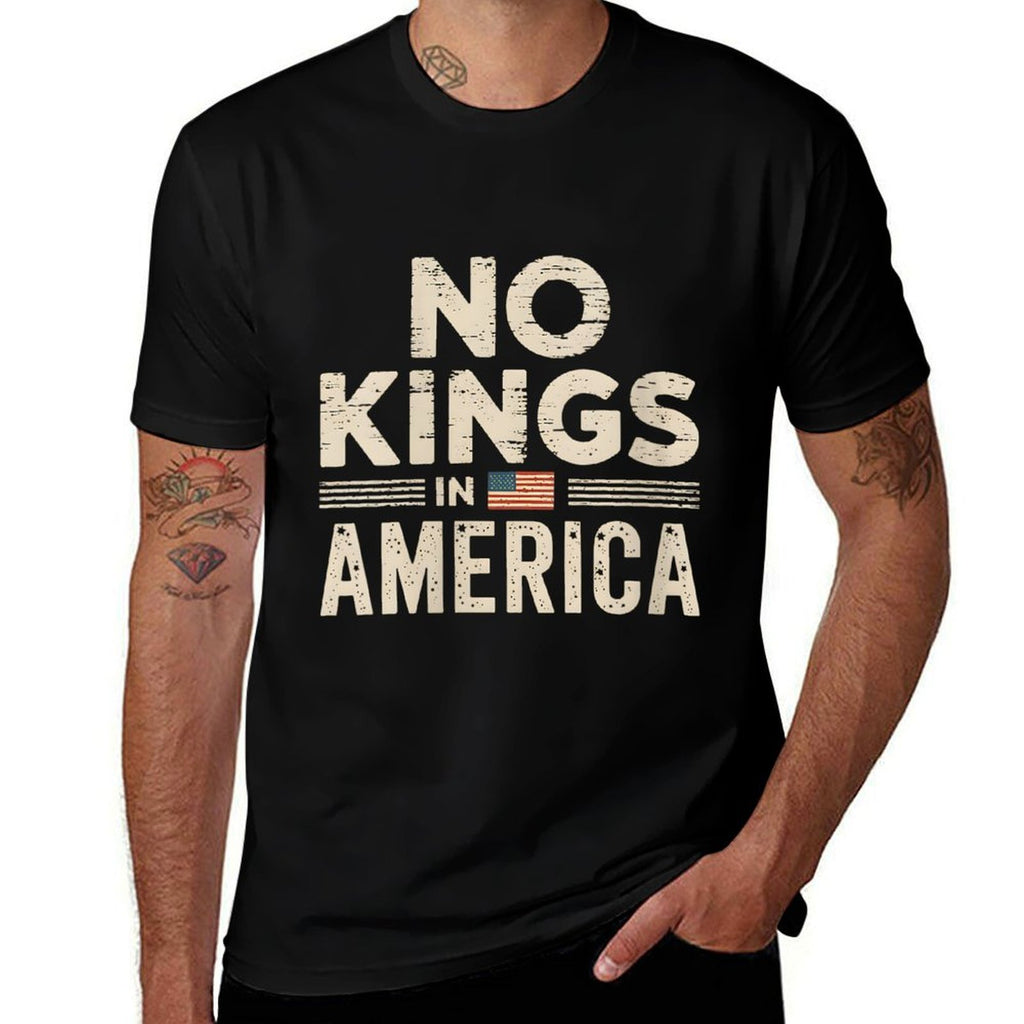 Womens No Kings In America  Stretchy T-Shirt