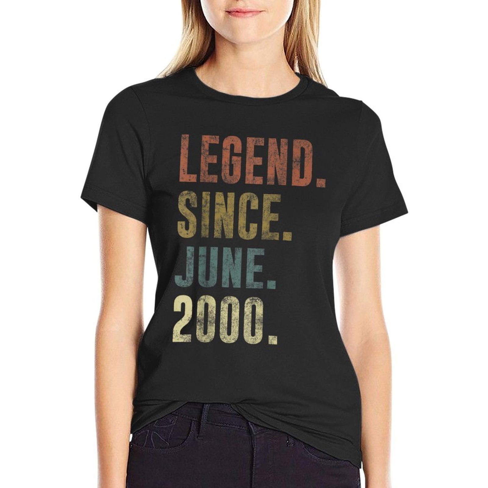 25th 2000 Birthday Vintage Legend Since June 2000  Soft T-Shirt