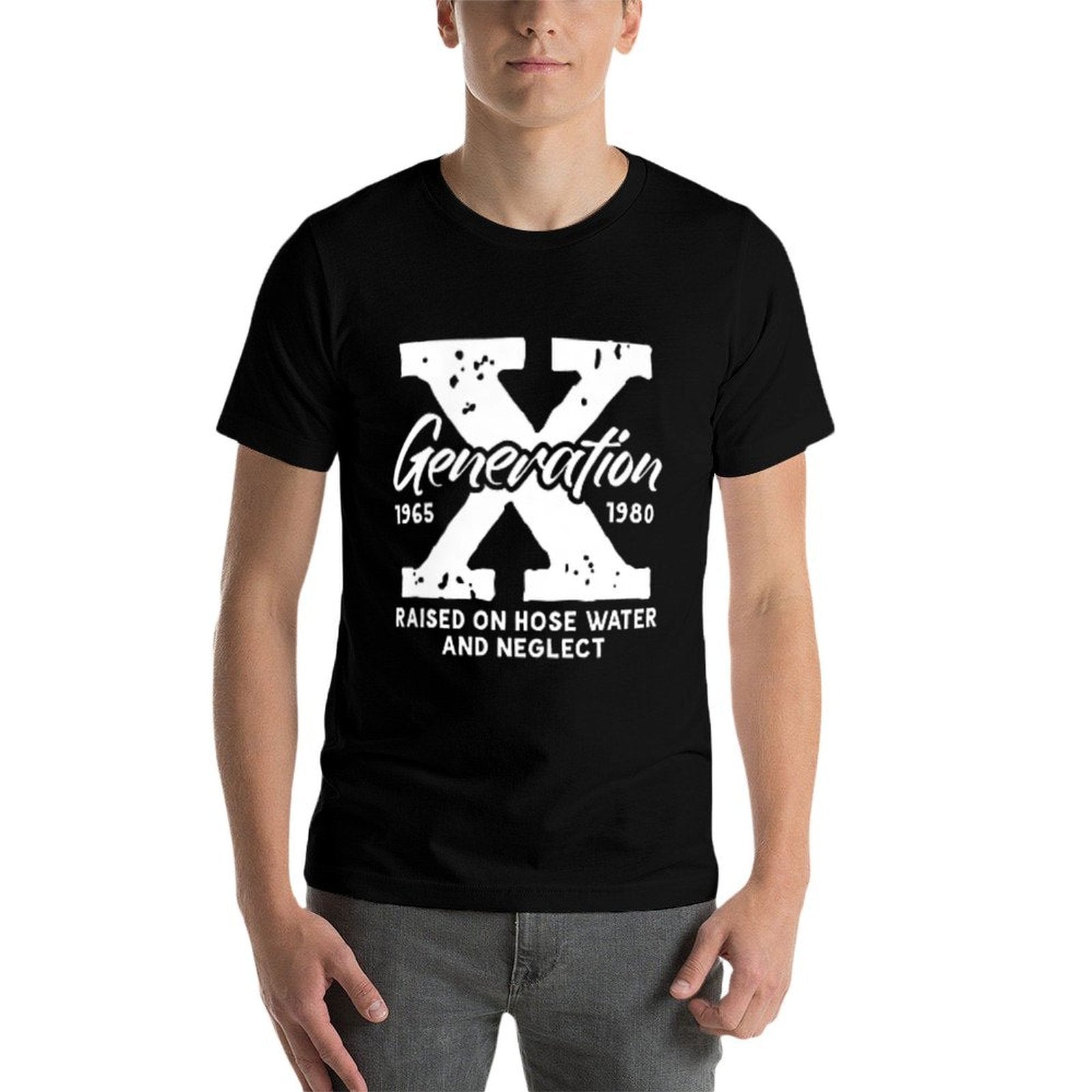 Generation X Stay Feral Front  Back Print Gen X Vintage  Cotton T-Shirt