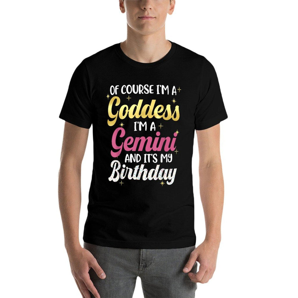 I'm A Gemini Women Goddess Queen Its My Birthday Season Pink  Slim-fit Cut T-Shirt