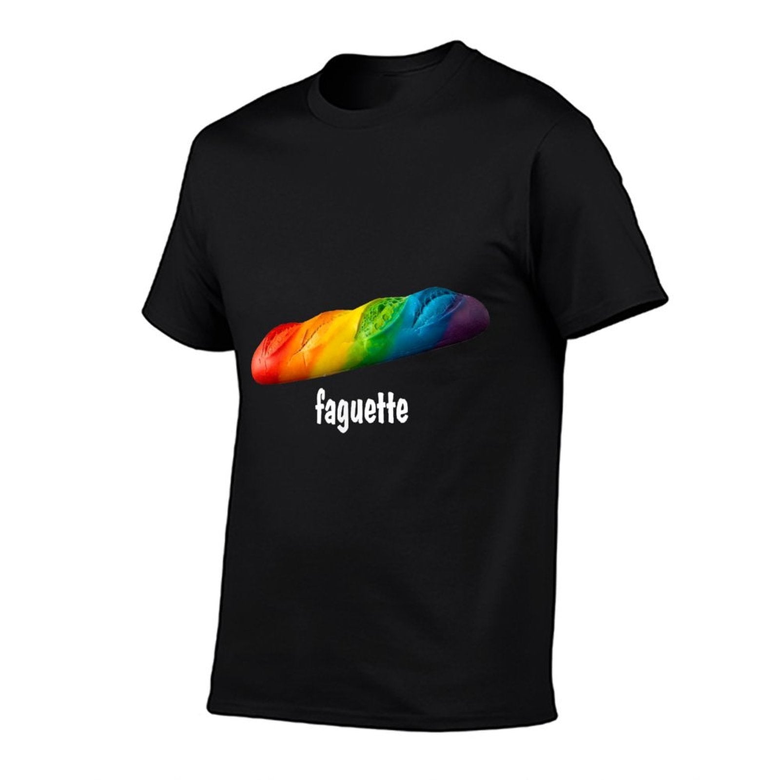 Funny Baguette Rainbow Faguette LGBT Pride Month Gay  Breathable T-Shirt