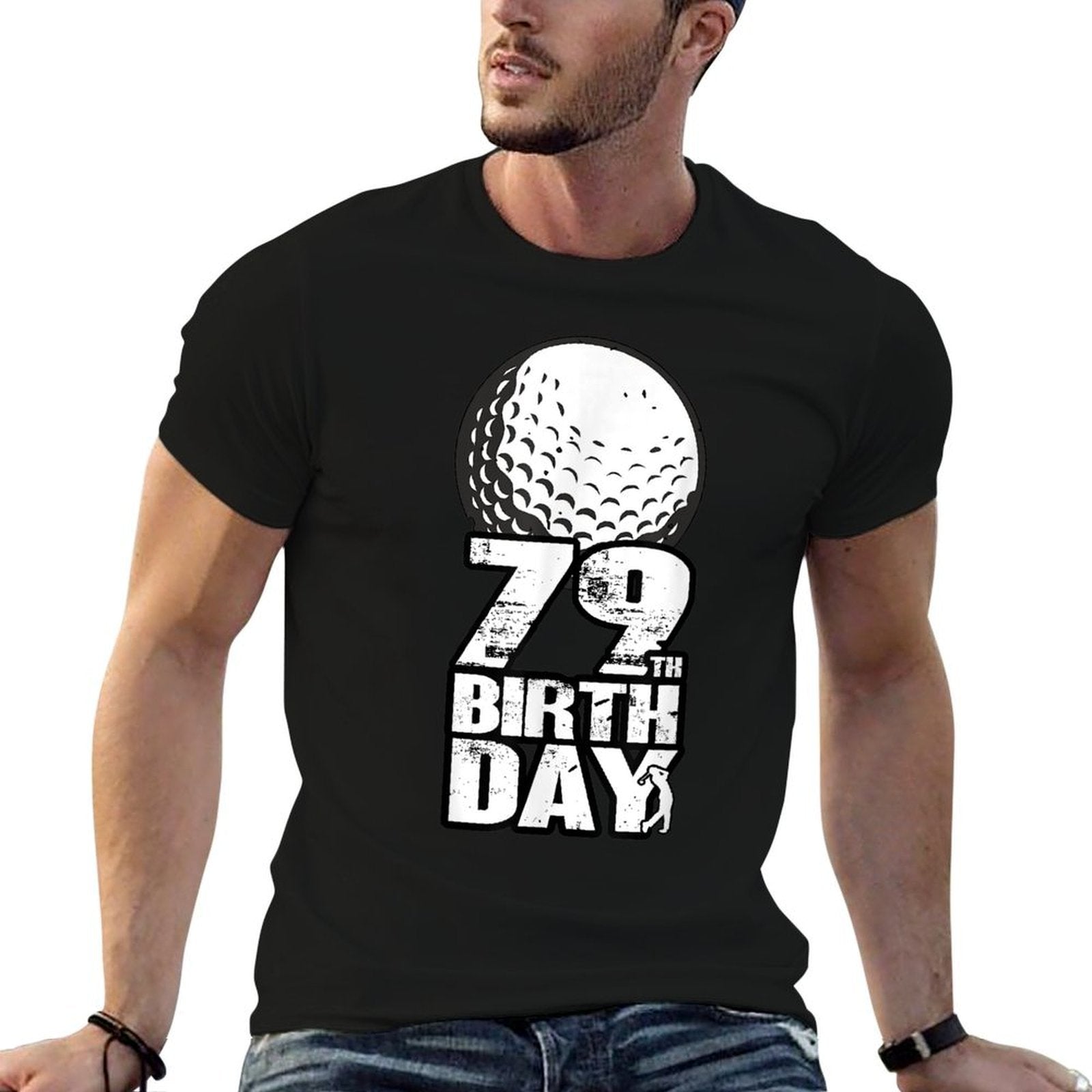 79 Years Old Golf Golfing Golfer 30th Birthday  Cotton T-Shirt