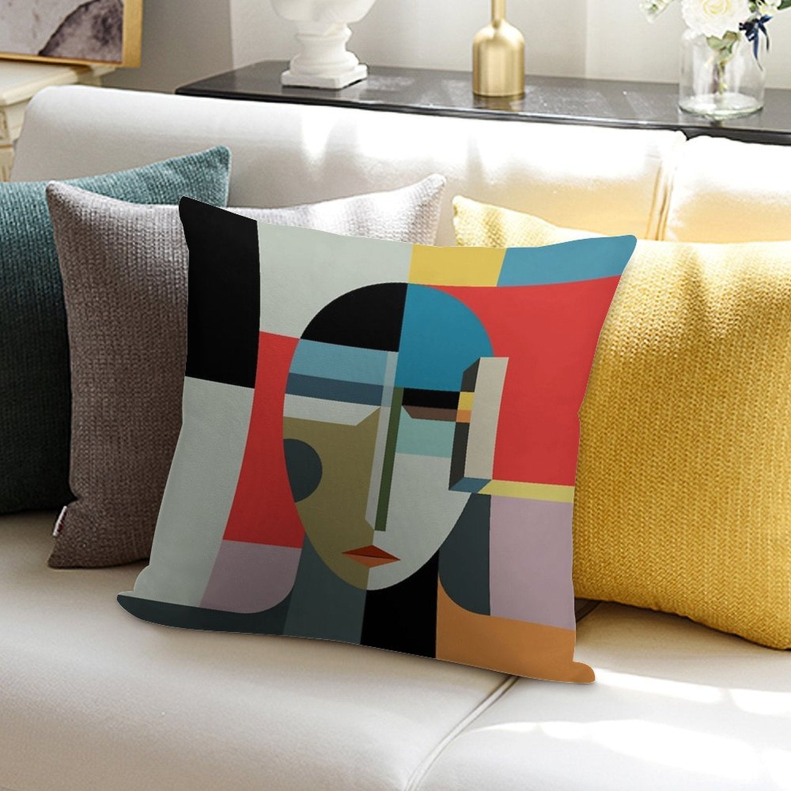 WOMAN OF WHEN Soft Hidden Zipper Throw Pillow