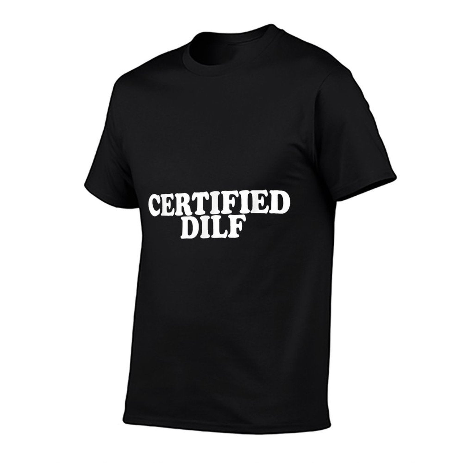 Certified Dilf Funny  Trendy Pattern T-Shirt
