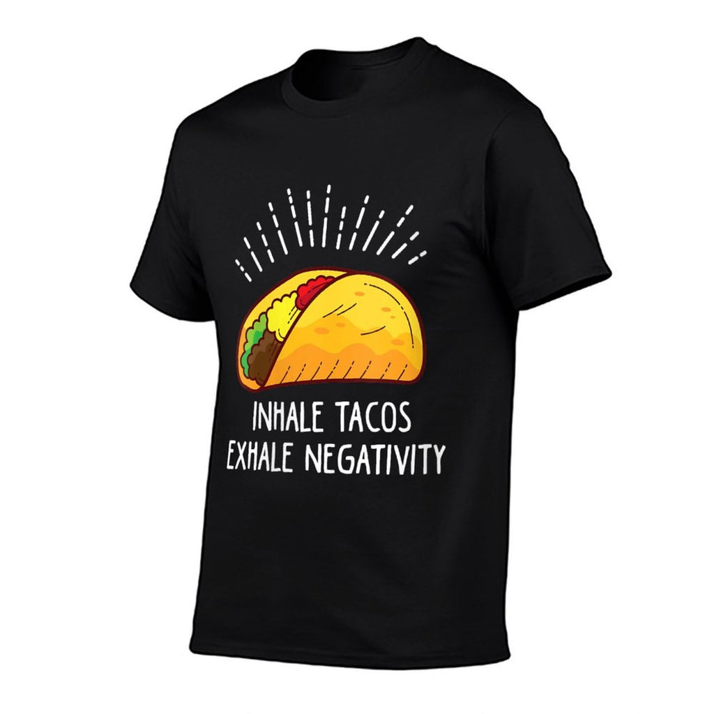 Womens Inhale Tacos Exhale Negativity Funny Taco  Affordable Price T-Shirt
