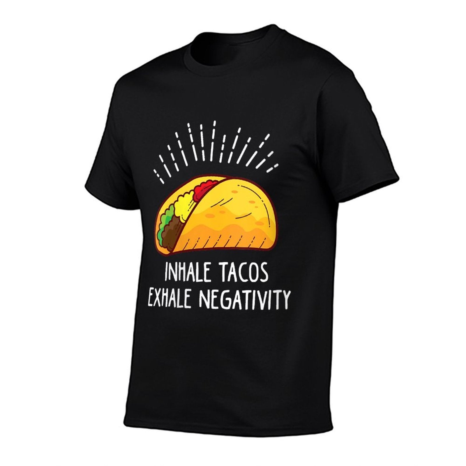 Womens Inhale Tacos Exhale Negativity Funny Taco  Affordable Price T-Shirt