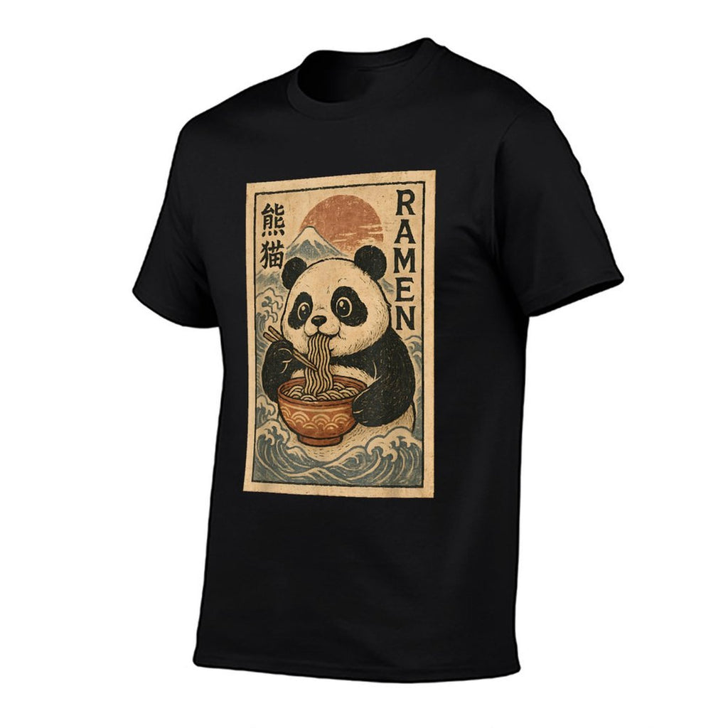 Vintage Japanese Noodle Cute Kawaii Anime Panda Ramen Gifts  Classic T-Shirt