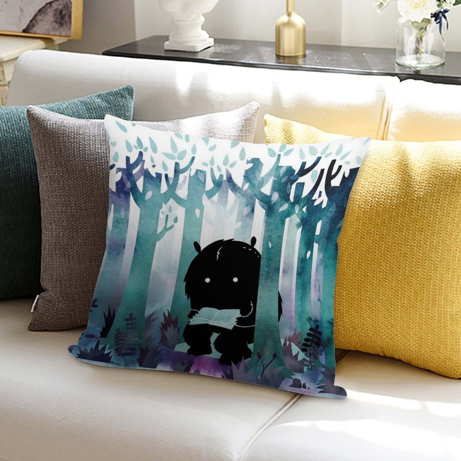 A Quiet Spot Soft High-Density Material Throw Pillow