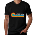 LGBTQ Love Is Love Gay Pride LGBT Ally Rainbow Vintage  Moisture-wicking T-Shirt