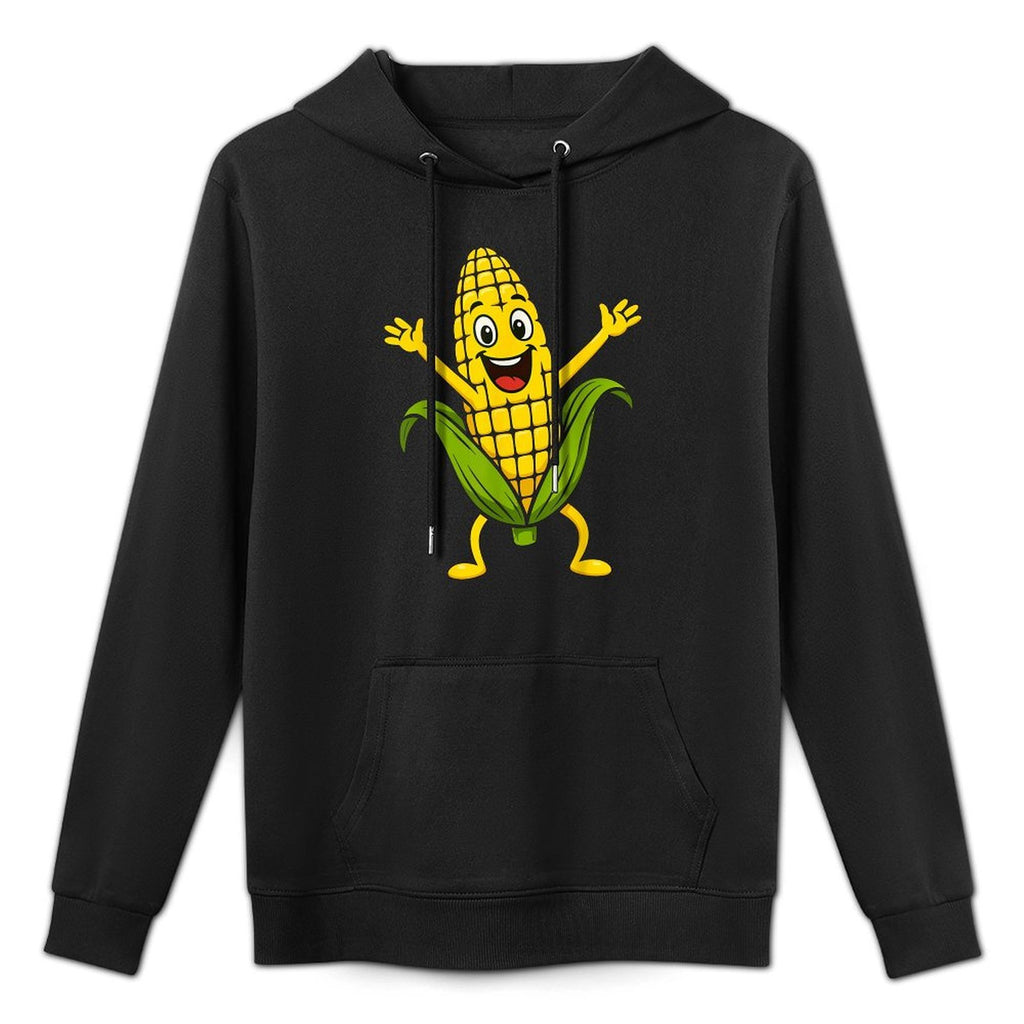 Funny Corn Design for Men Women Sweet Corn On The Cob Lovers Adjustable Hood Hoodie