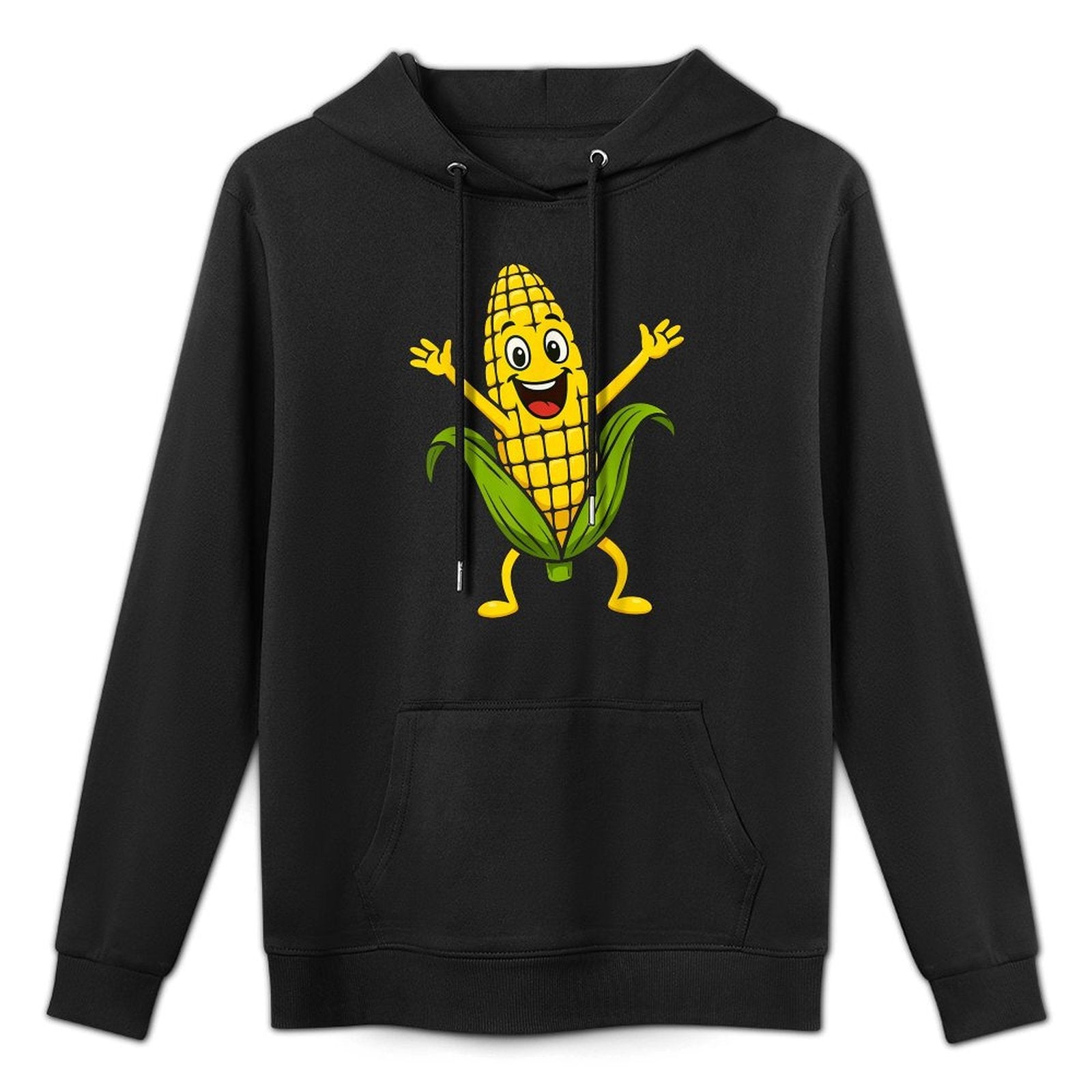 Funny Corn Design for Men Women Sweet Corn On The Cob Lovers Adjustable Hood Hoodie