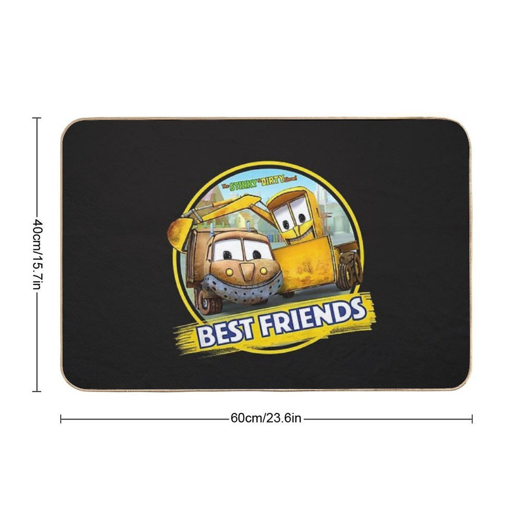 Kids The Stinky And Dirty Show - Best Friends  Fade-Resistant Bath Mat
