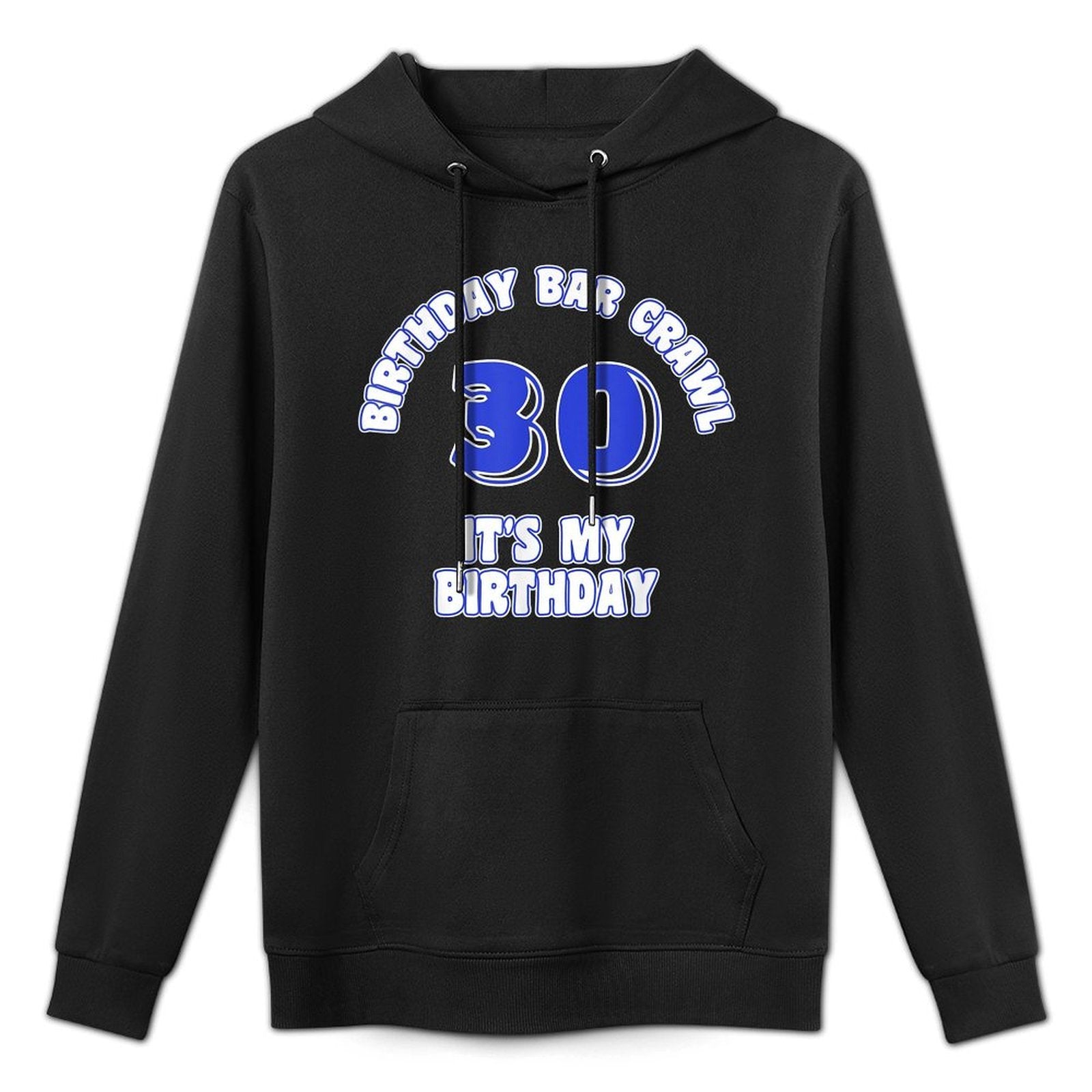 30th Birthday, Birthday Bar Crawl, Birthday Squad Customizable Surface Hoodie