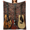 Three Guitars Comfort Throw Blanket