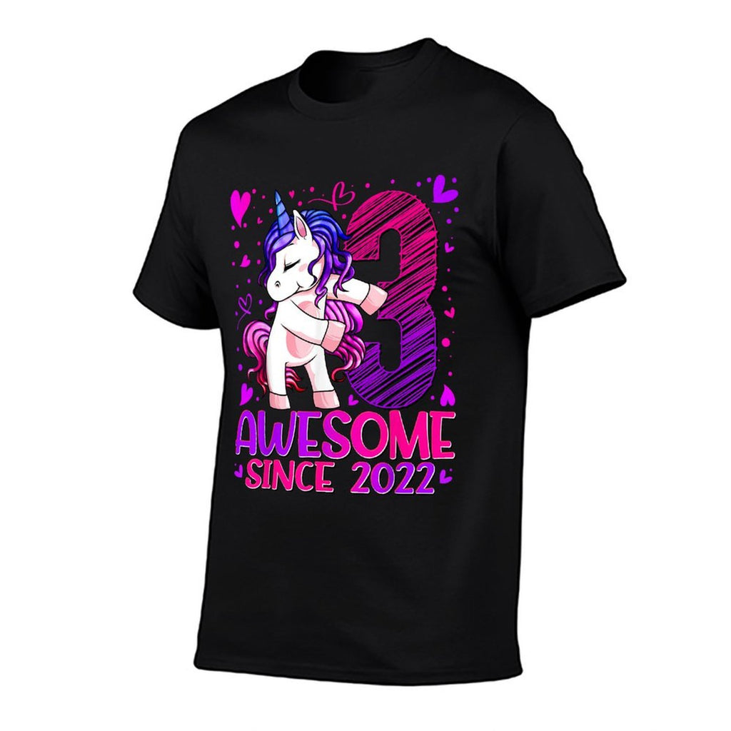 3 Year Old Unicorn Gifts For Girls 3rd Birthday Girl Party  Lightweight T-Shirt