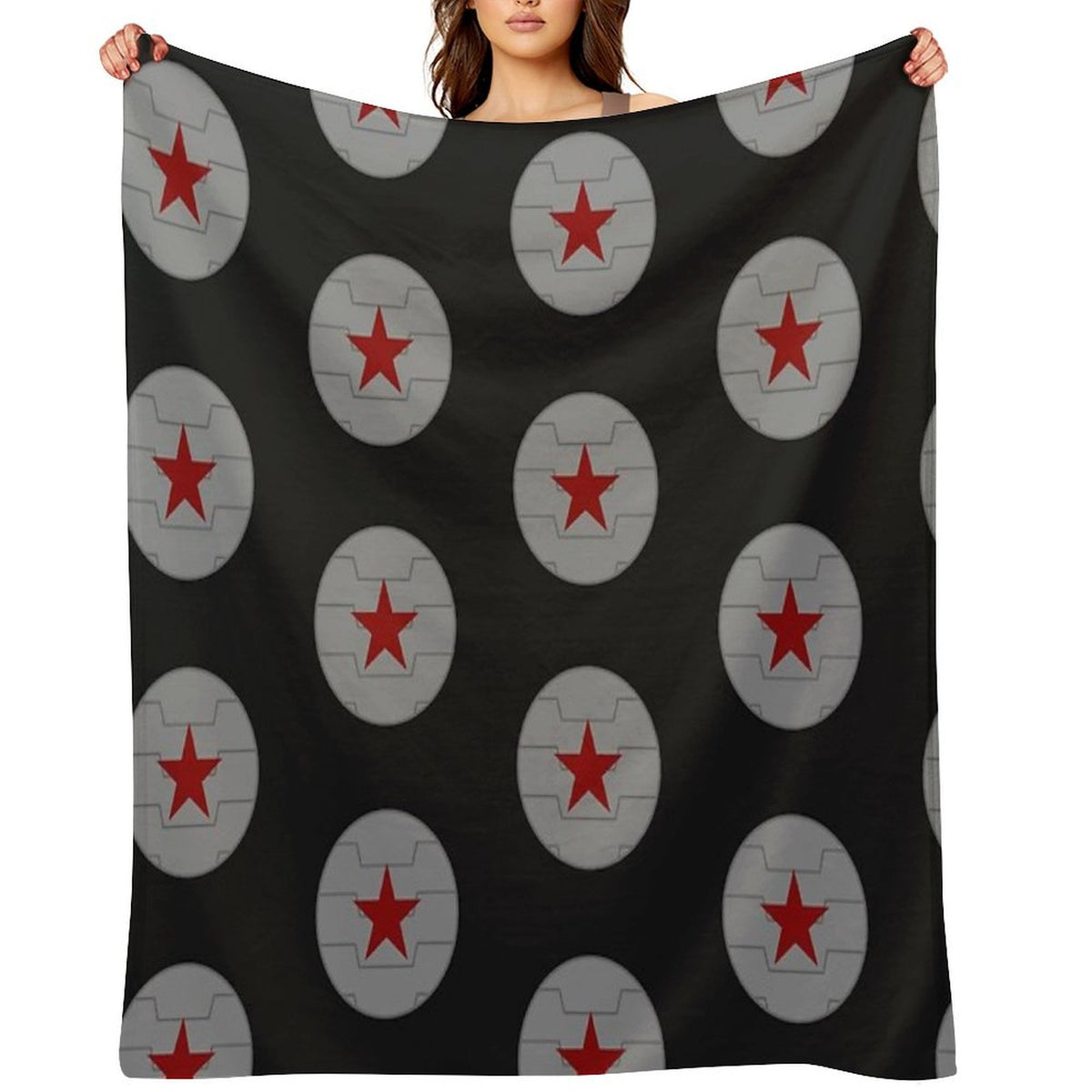 Winter Soldier Emblem Travel-friendly Throw Blanket