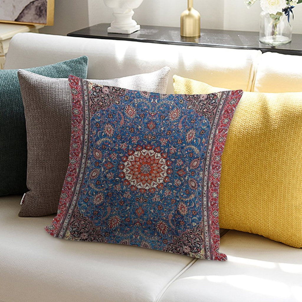 Sarouk Antique Persian Rug Print Soft Decorative Cover Throw Pillow