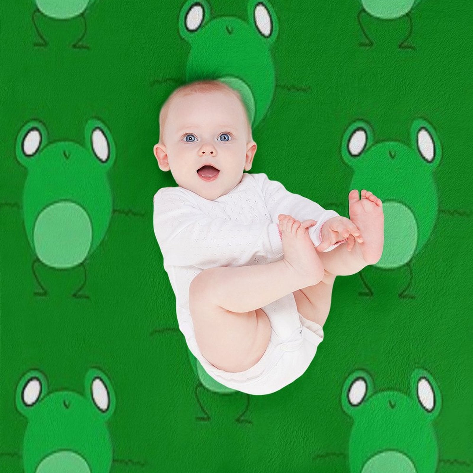 Frog Dancing Eco-conscious Throw Blanket