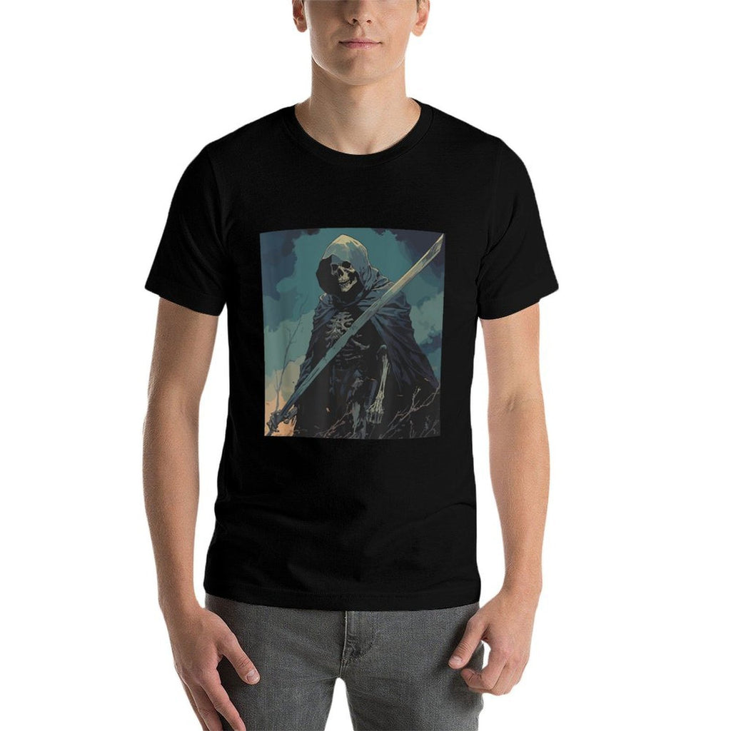 Skeleton Whimsigoth Dark Fantasy  Trendy Pattern T-Shirt