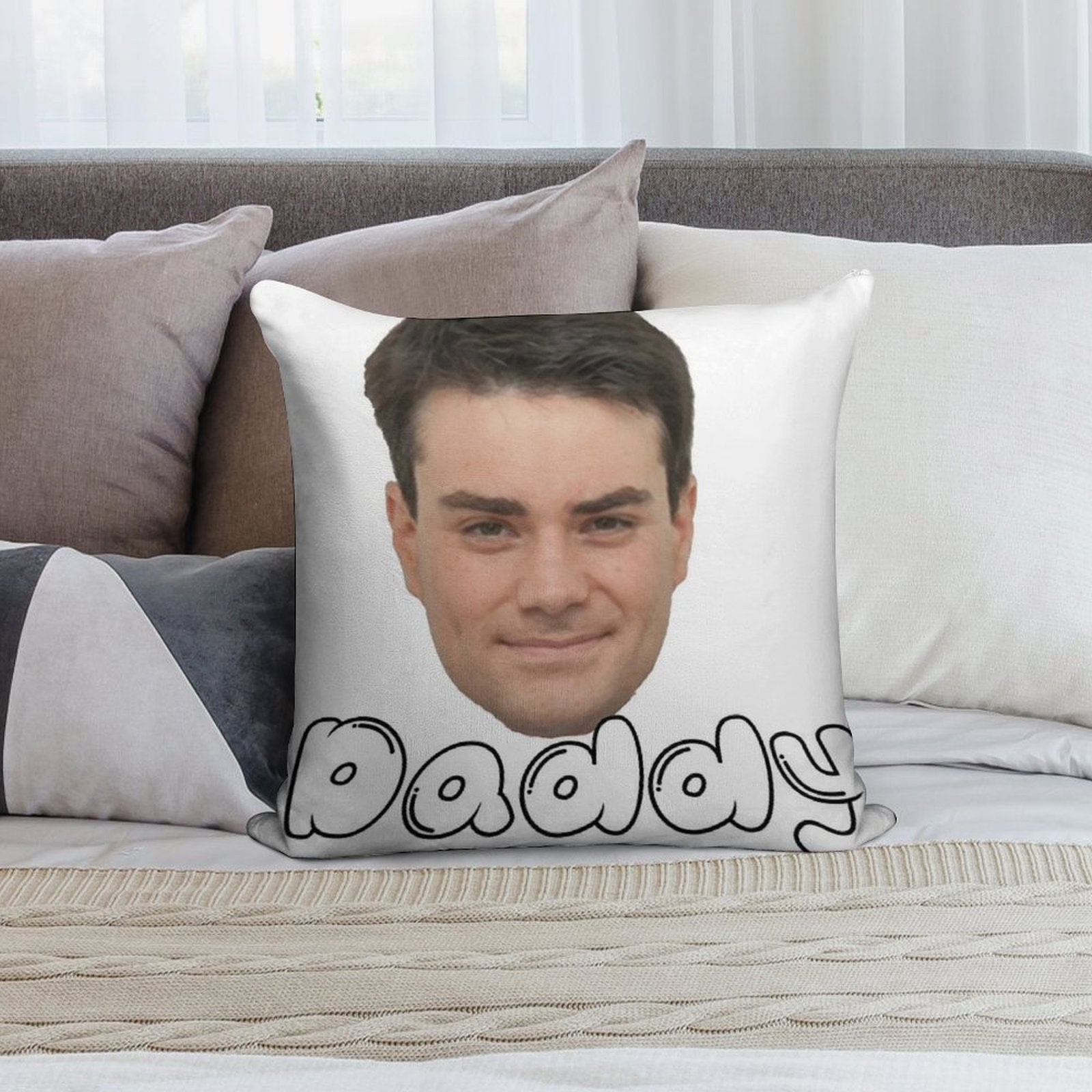 Ben Shapiro Daddy Soft Washable Throw Pillow