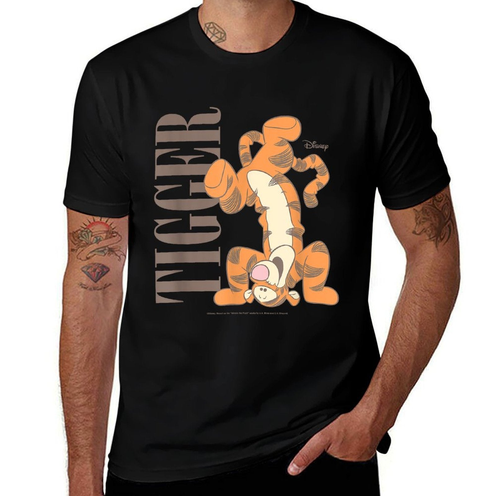 Winnie The Pooh - Muted Tigger  Stretchy T-Shirt