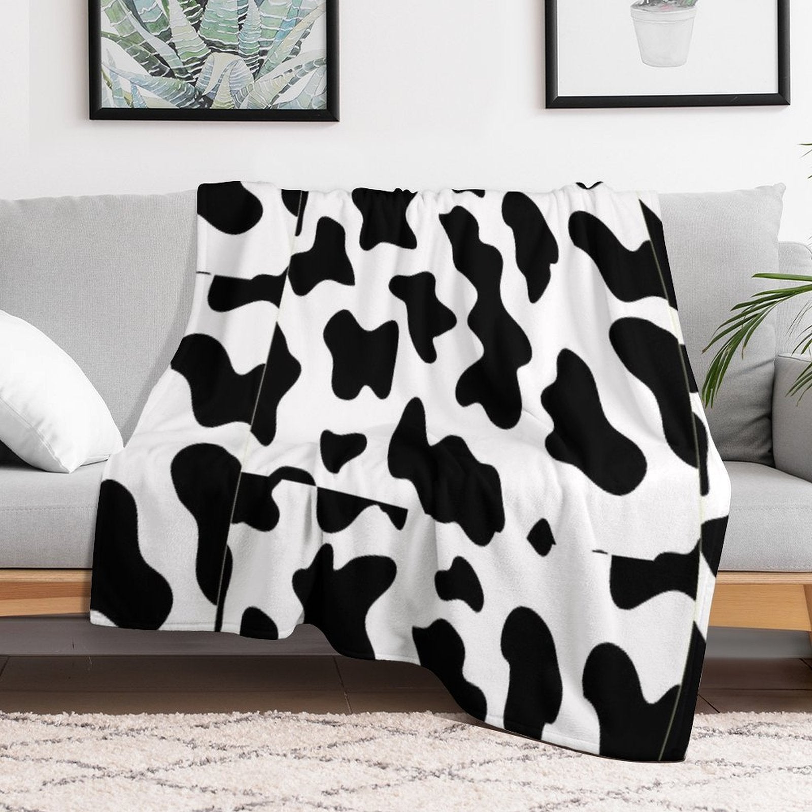 Cow Print Fabulous Travel-friendly Throw Blanket