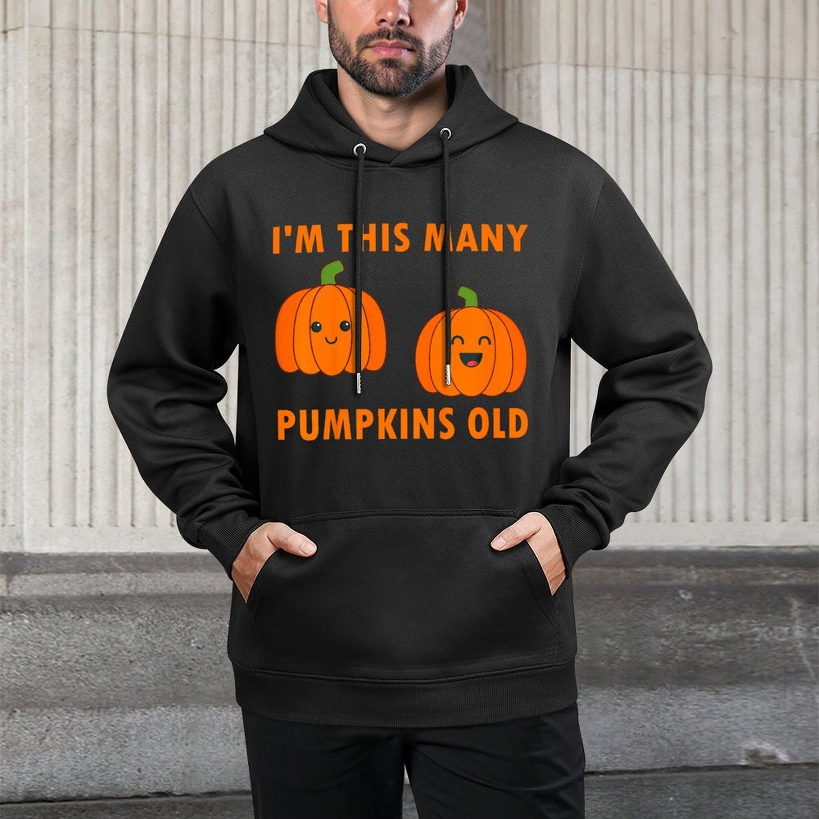 Kids 2 Year Old Boy Pumpkin Halloween 2nd Birthday Kids Cotton-Polyester Blend Hoodie