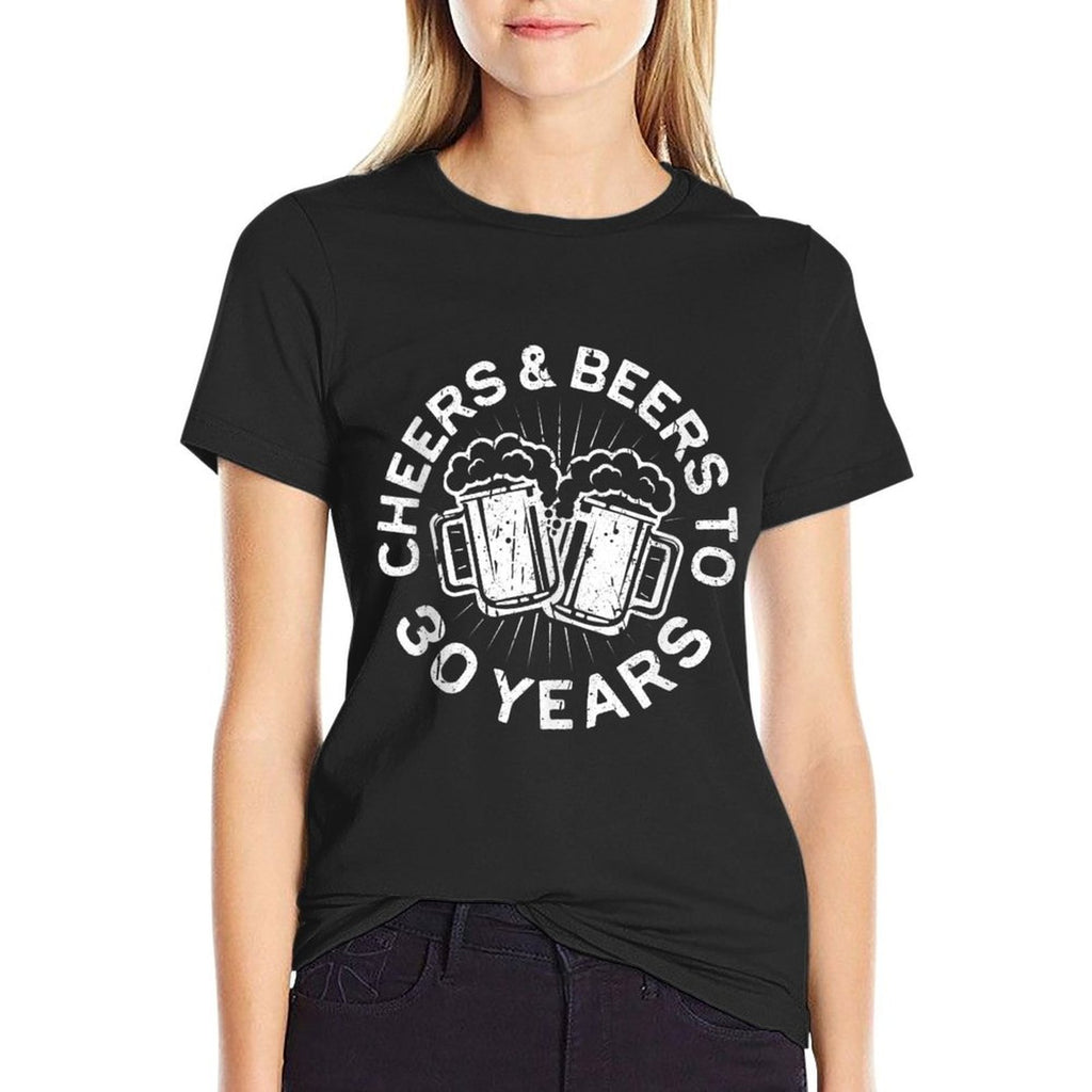Cheers And Beers To 30 Years 30th Birthday  Lightweight T-Shirt
