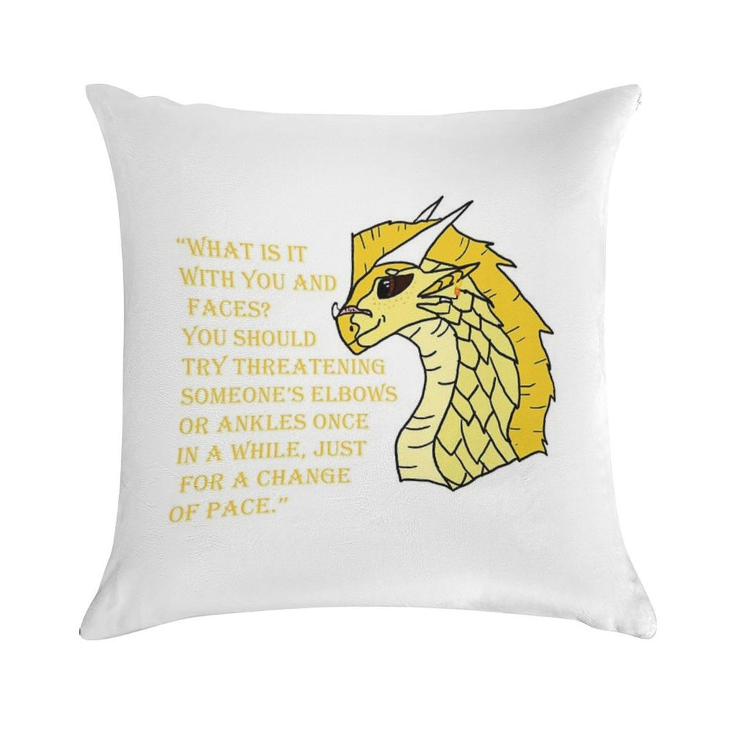 Qibli Quote [OUTDATED!! SEE DESCRIPTION!!] Soft Washable Throw Pillow