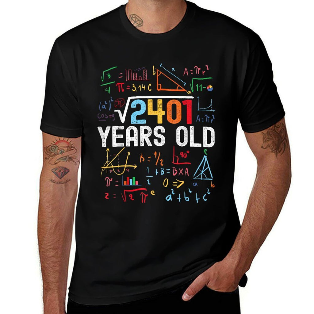 Square Root Of 2401 49th Birthday 49 Years Old Birthday  Graphic-printed T-Shirt