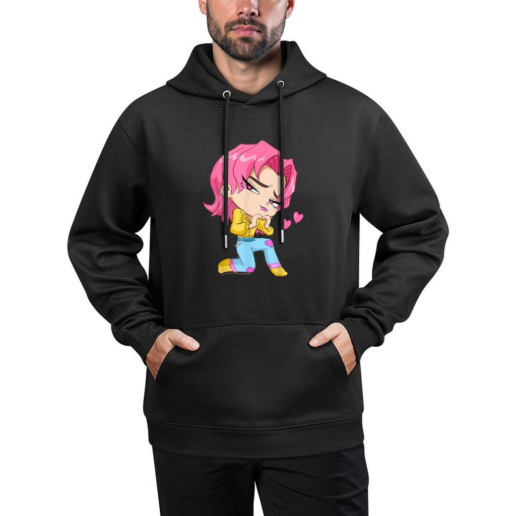 Kpop Demon Hunters Chibi Romance from The Saja Boys Customizable Surface Hoodie