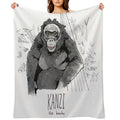 Kanzi The Bonobo Lightweight Throw Blanket
