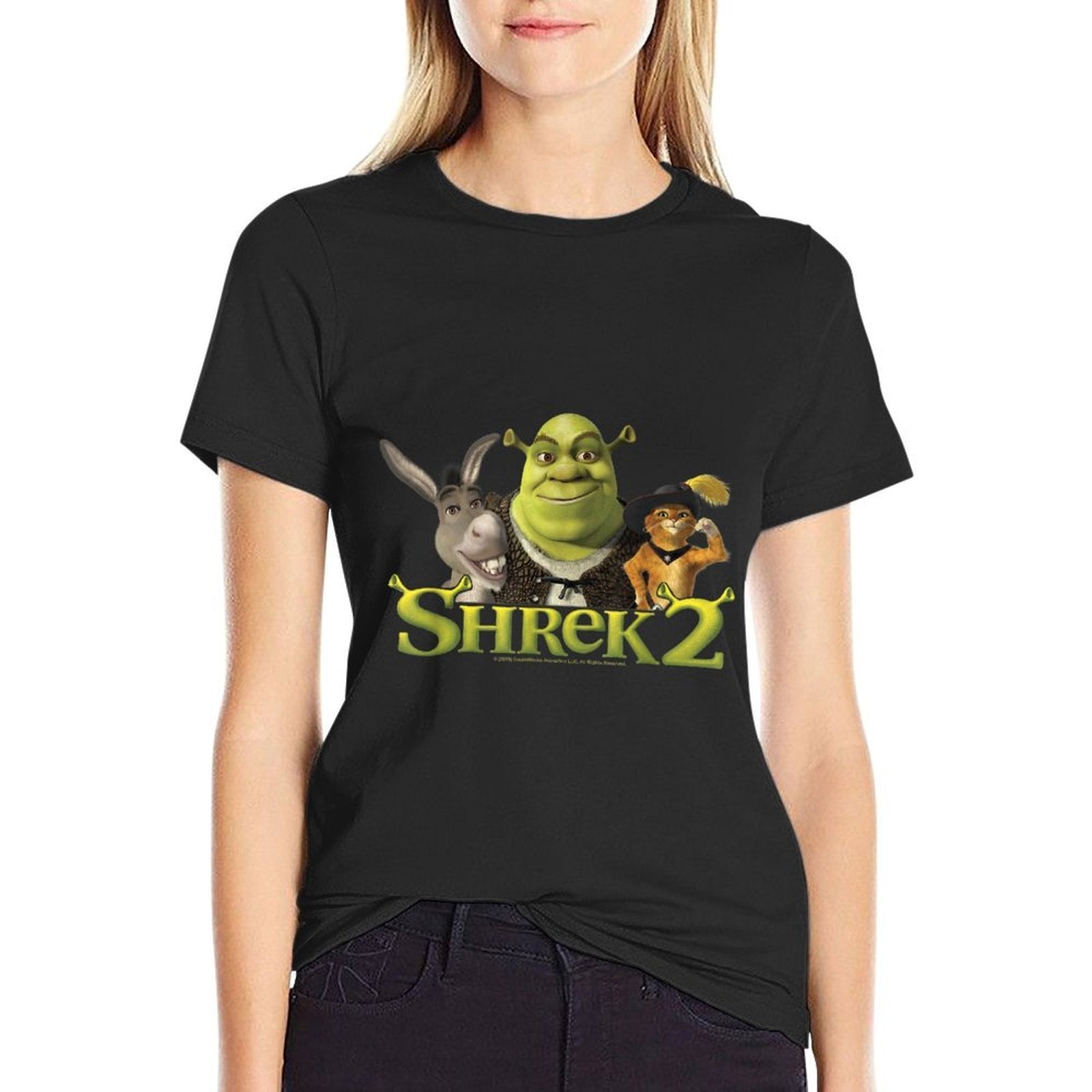 Shrek 2 Donkey & Puss In Boots Best Friends  Soft T-Shirt