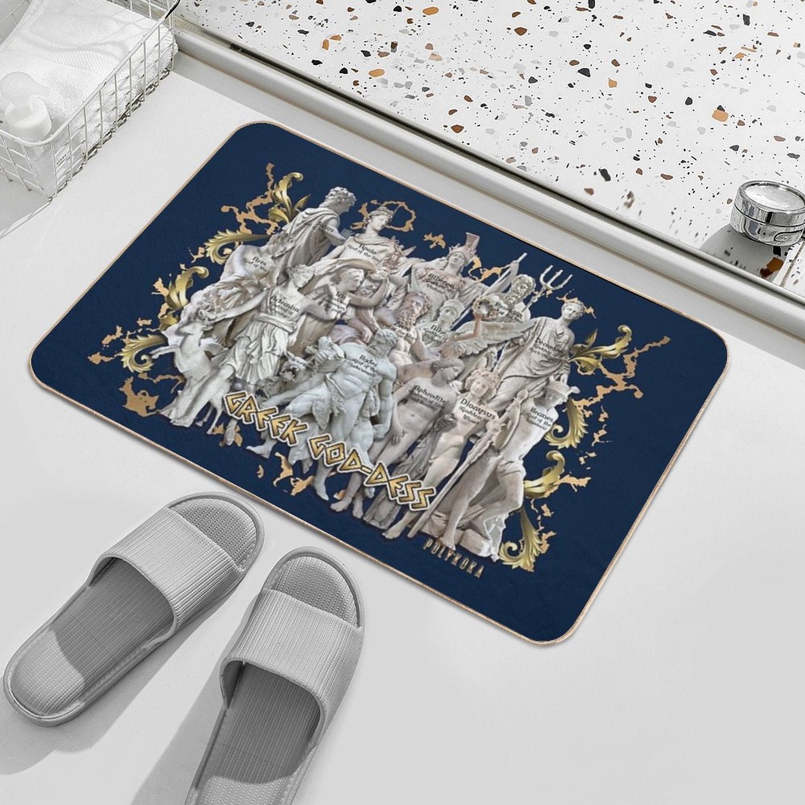 Greek God-Dess  Long-Lasting Bath Mat