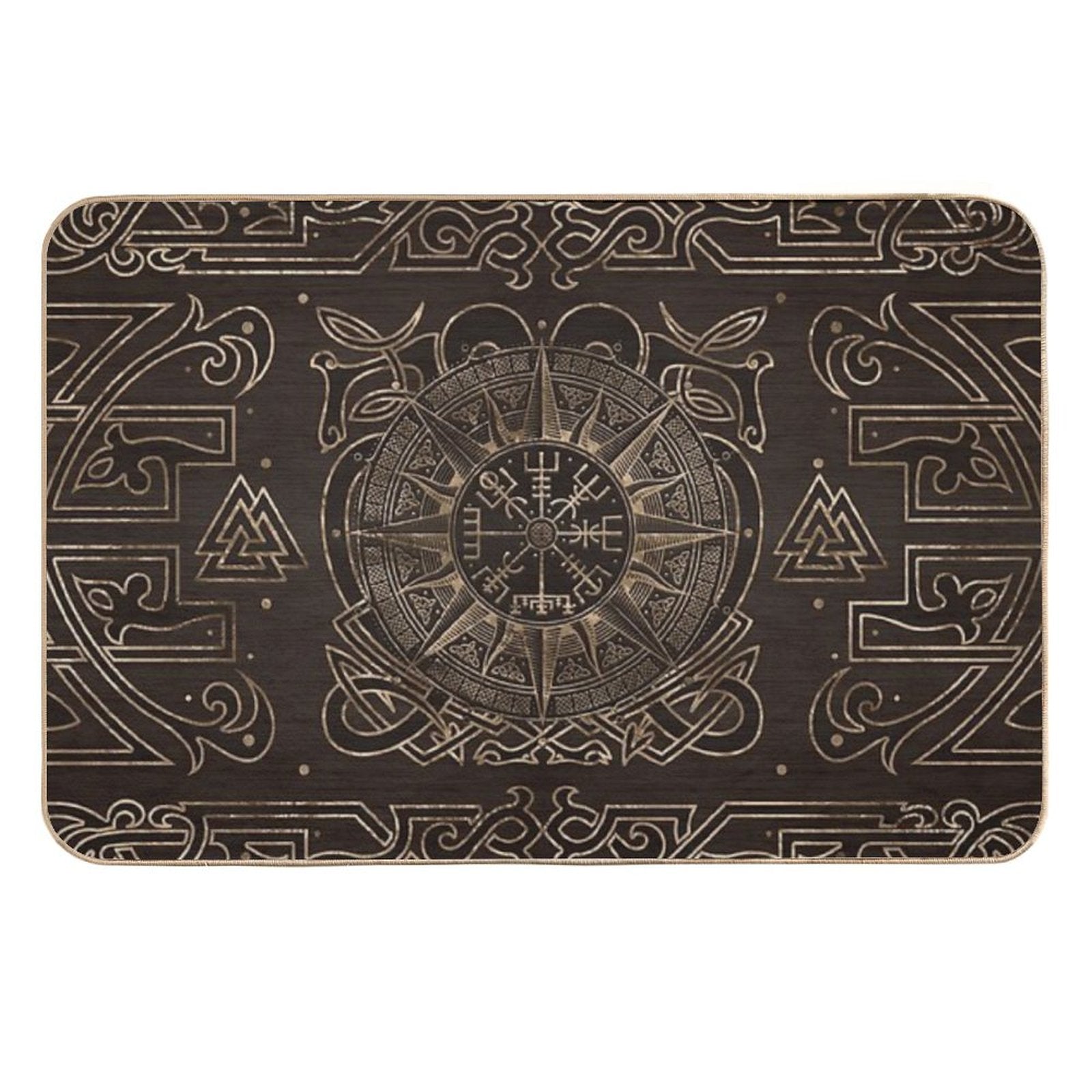 Vegvisir - Viking Compass Ornament  Slip-Resistant Bath Mat