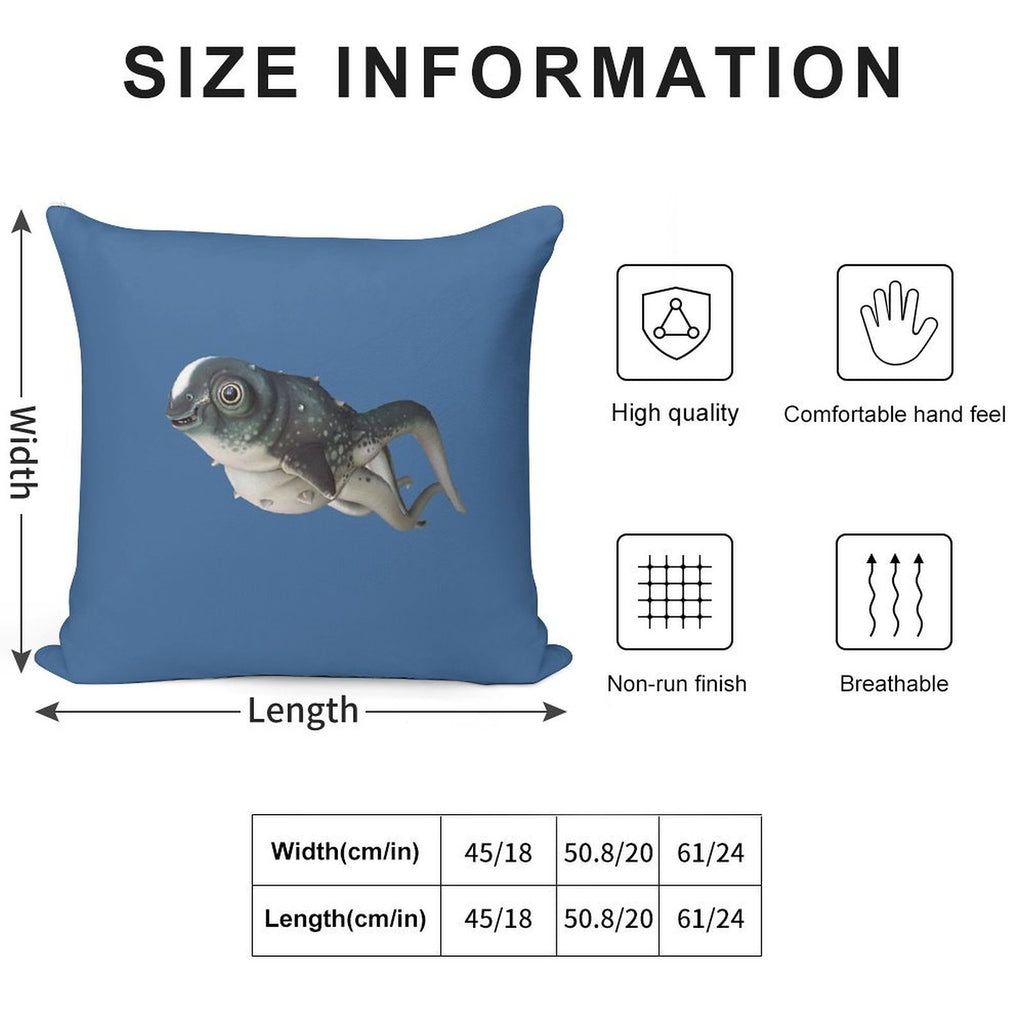CuteFish Soft Home Decor Throw Pillow