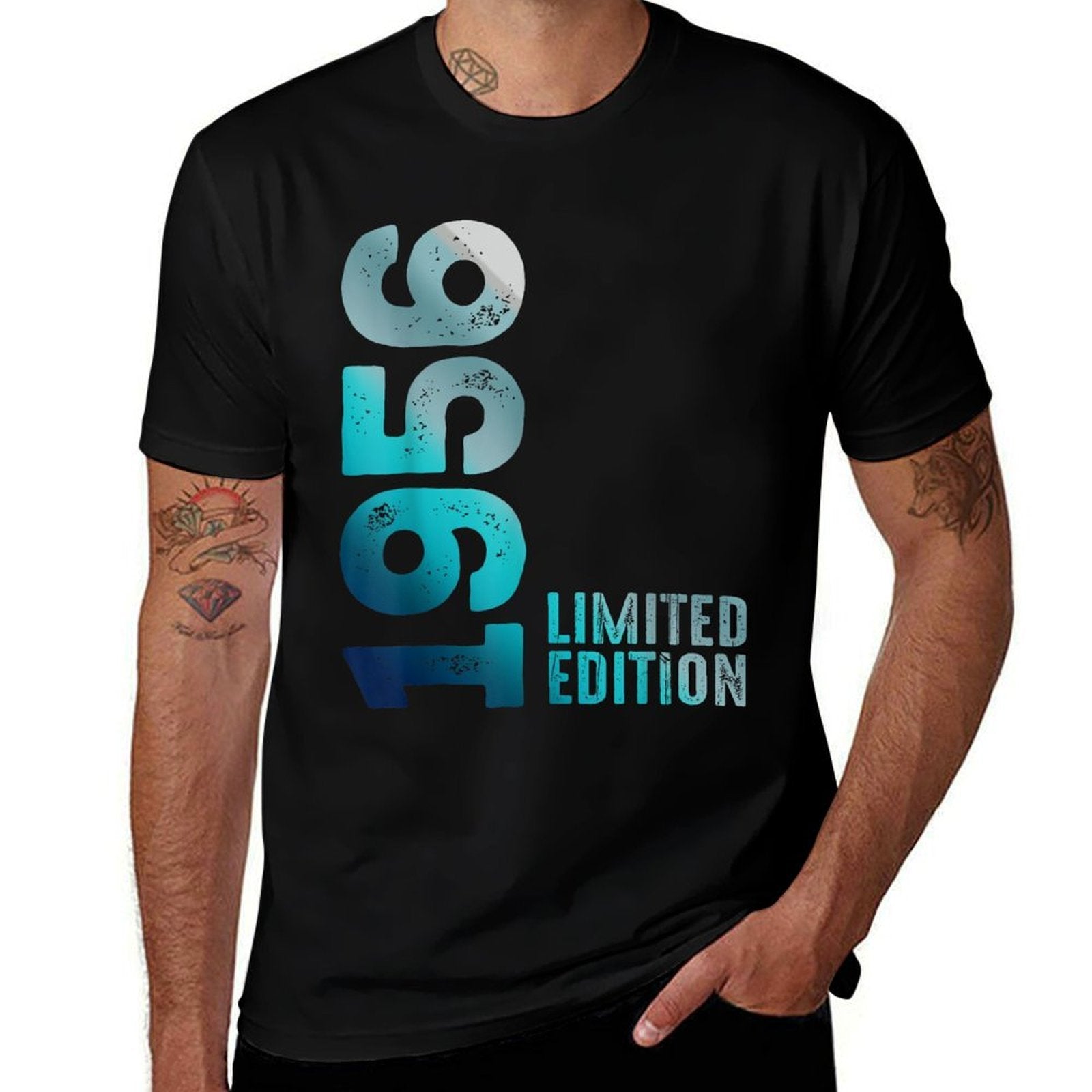 1956 Birth Vintage Since 1956 Retro 1956 Limited Edition  Tagless Design T-Shirt