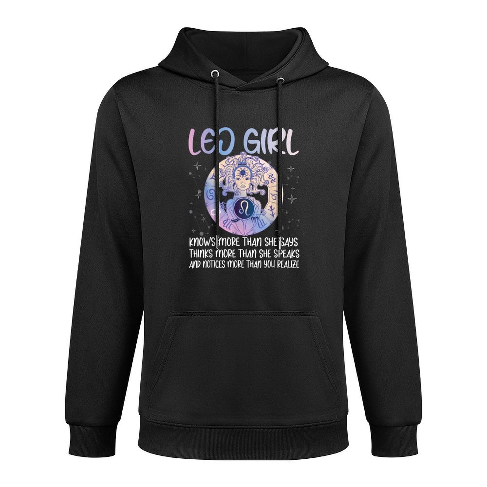 Leo Girl Zodiac Sign Astrology Birthday Horoscope Lover Unisex Design Hoodie