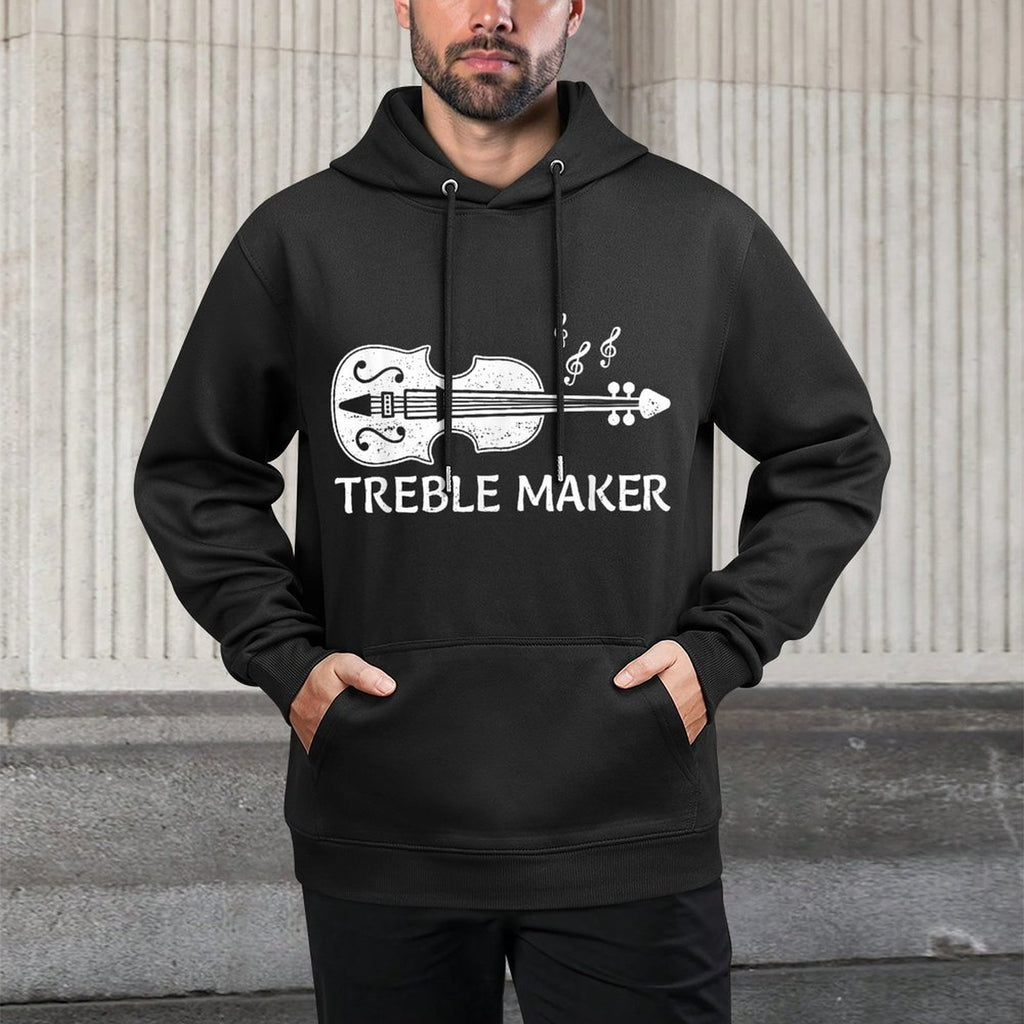 Cool Violin Player Art For Men Women Violinist Viola Lover Pilling-Resistant Hoodie