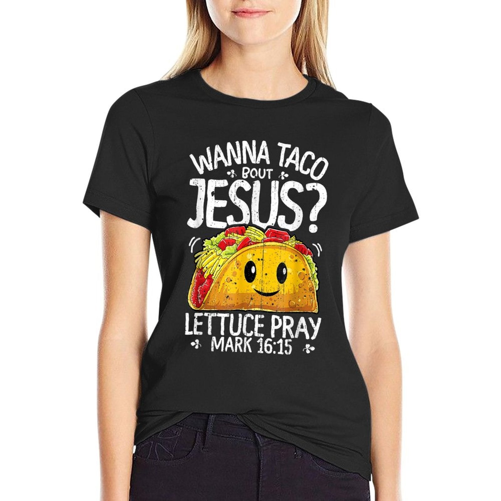 Wanna Taco Bout Jesus Cinco De Mayo Women Men Christian  Moisture-wicking T-Shirt