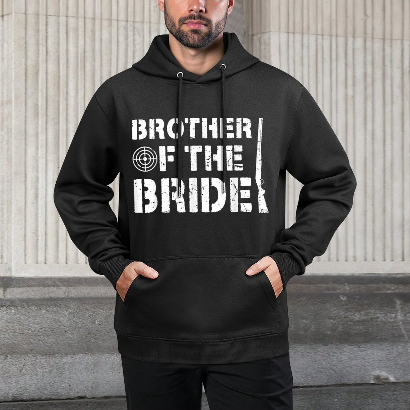 Brother Of The Bride Brother Funny Brides Brother Adjustable Hood Hoodie