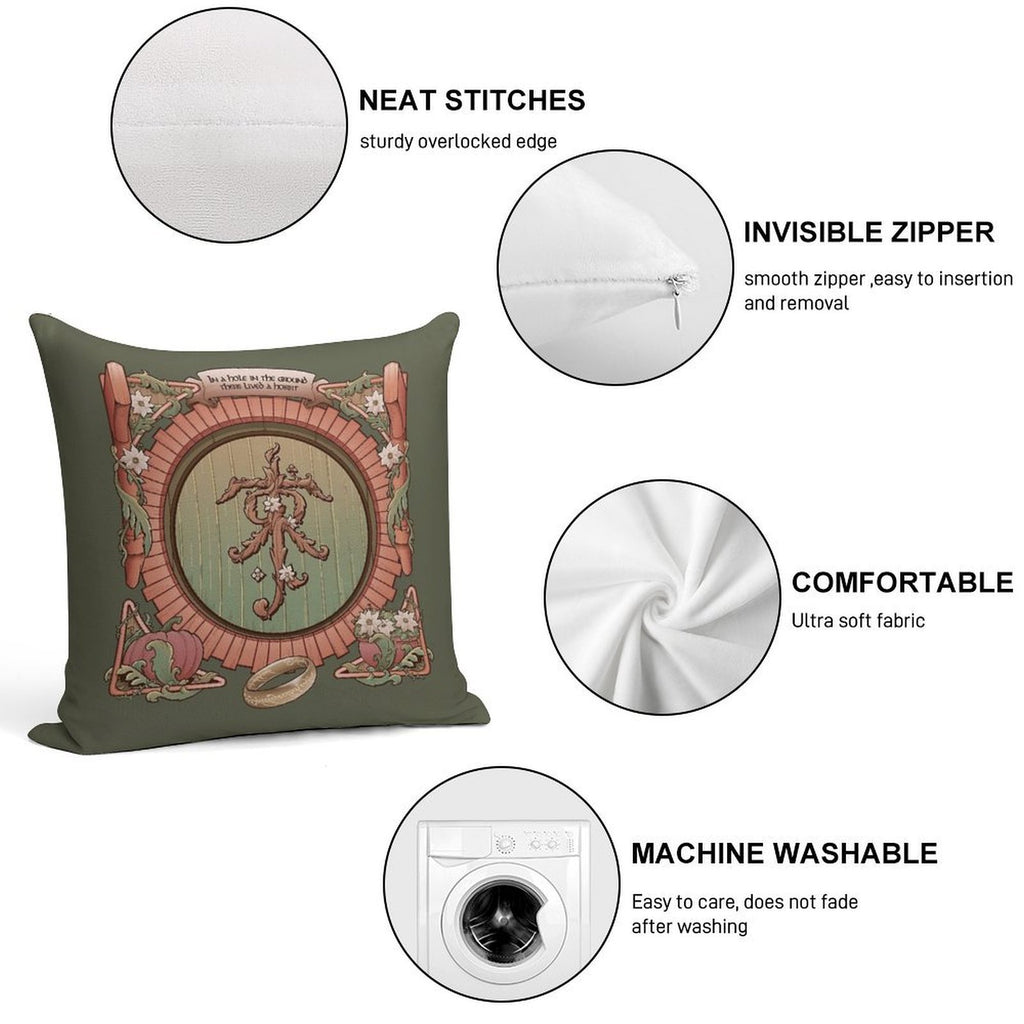 A Hole In The Ground Soft Easy Maintenance Throw Pillow