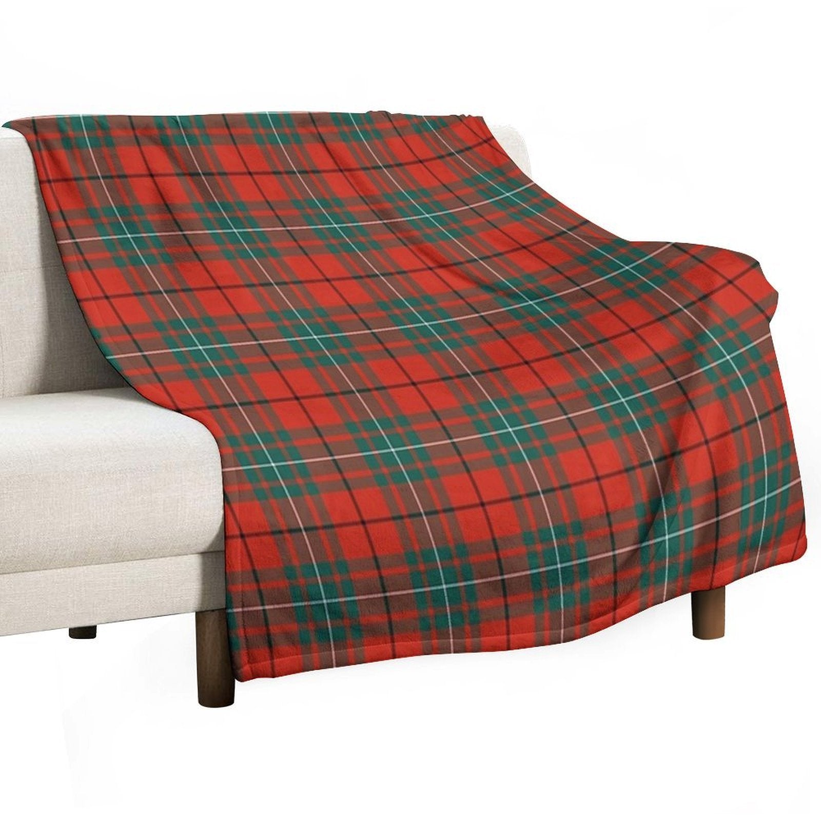 MACAULAY Tartan ✧ Scottish Clan & Family Plaid Pattern (also MacAuley, McCauley) Travel-friendly Throw Blanket