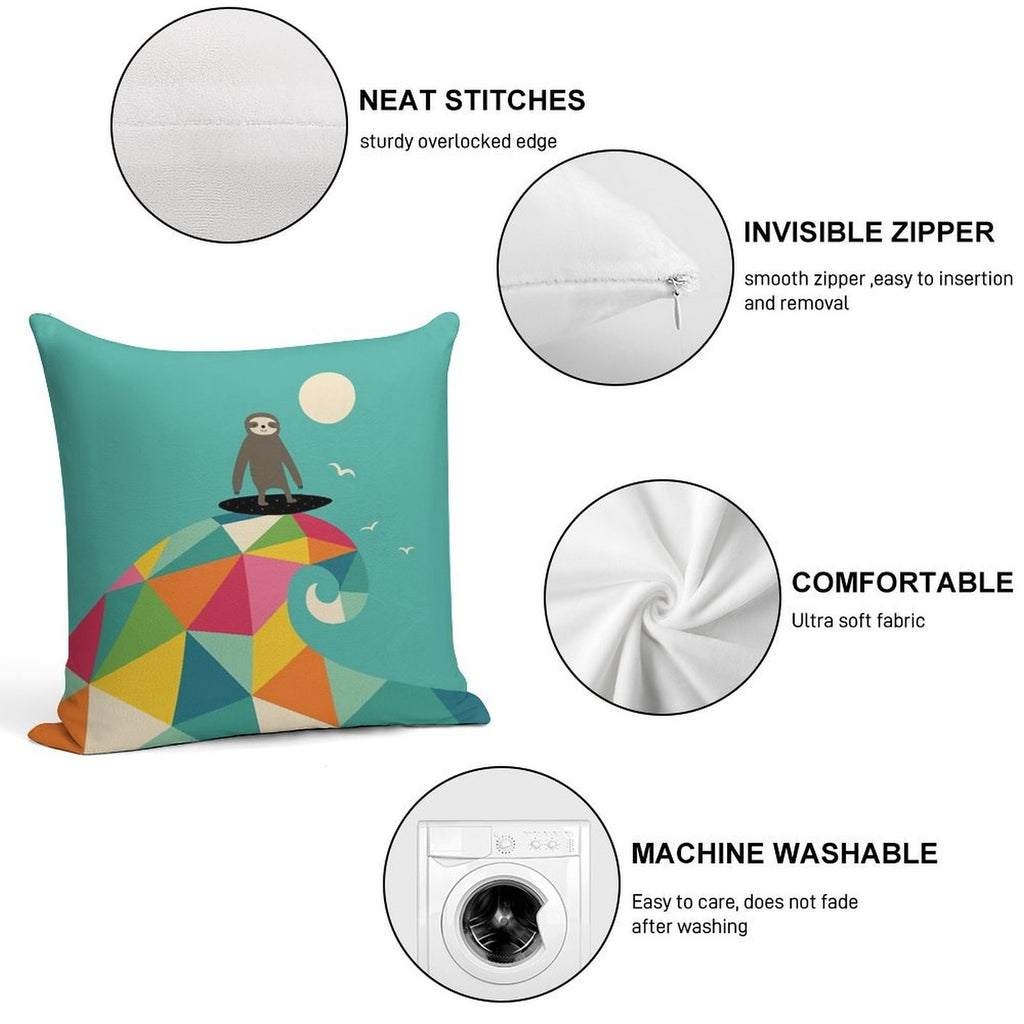 Surfs Up Soft Multiple Sizes Throw Pillow