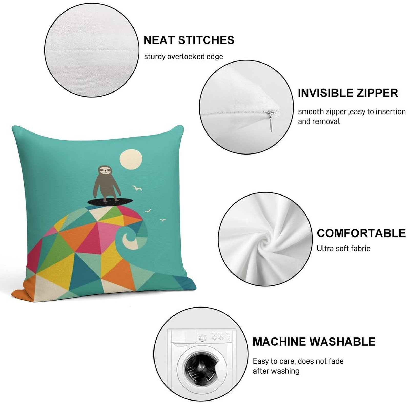 Surfs Up Soft Multiple Sizes Throw Pillow