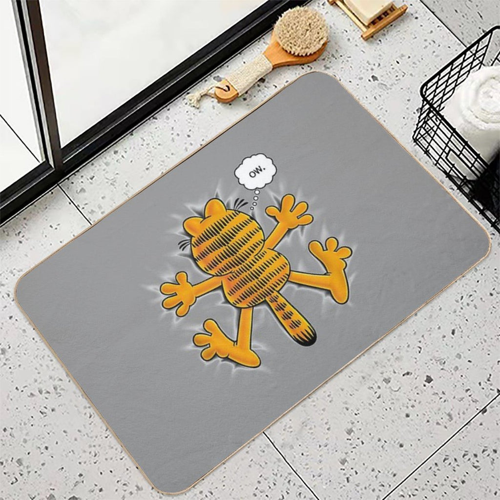 Cute Garfield Ow  Slip-Resistant Bath Mat