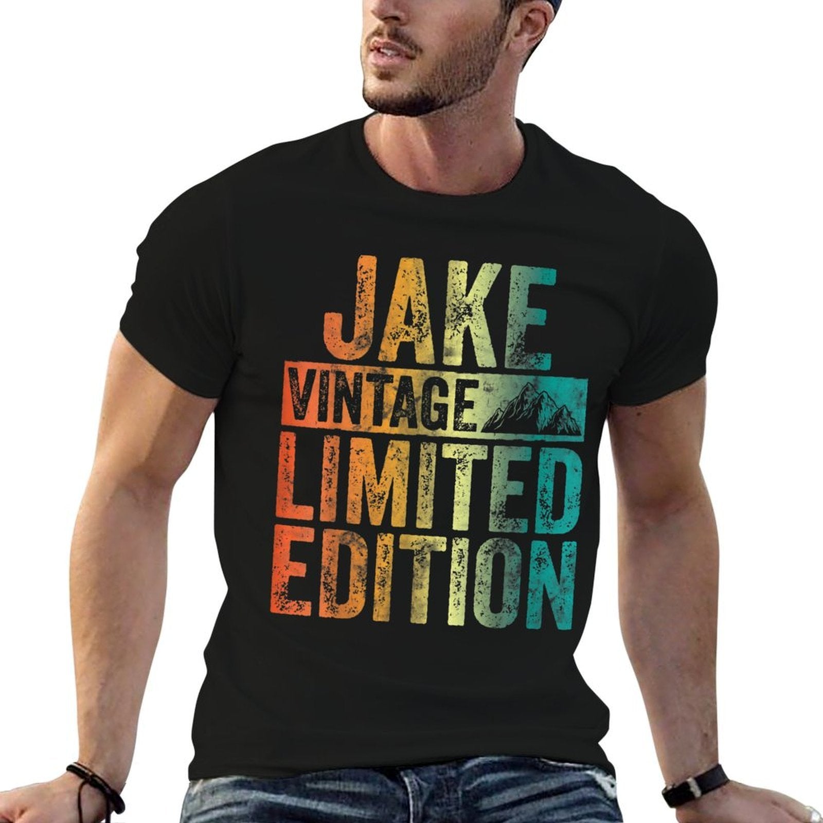 Personalized Name Jake Vintage Limited Edition  Relaxed-fit T-Shirt