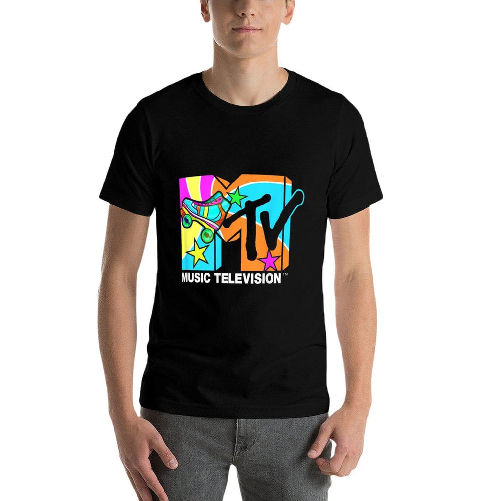Mademark X MTV - Roller Skates MTV Logo Classic Music Television  Vintage-inspired T-Shirt