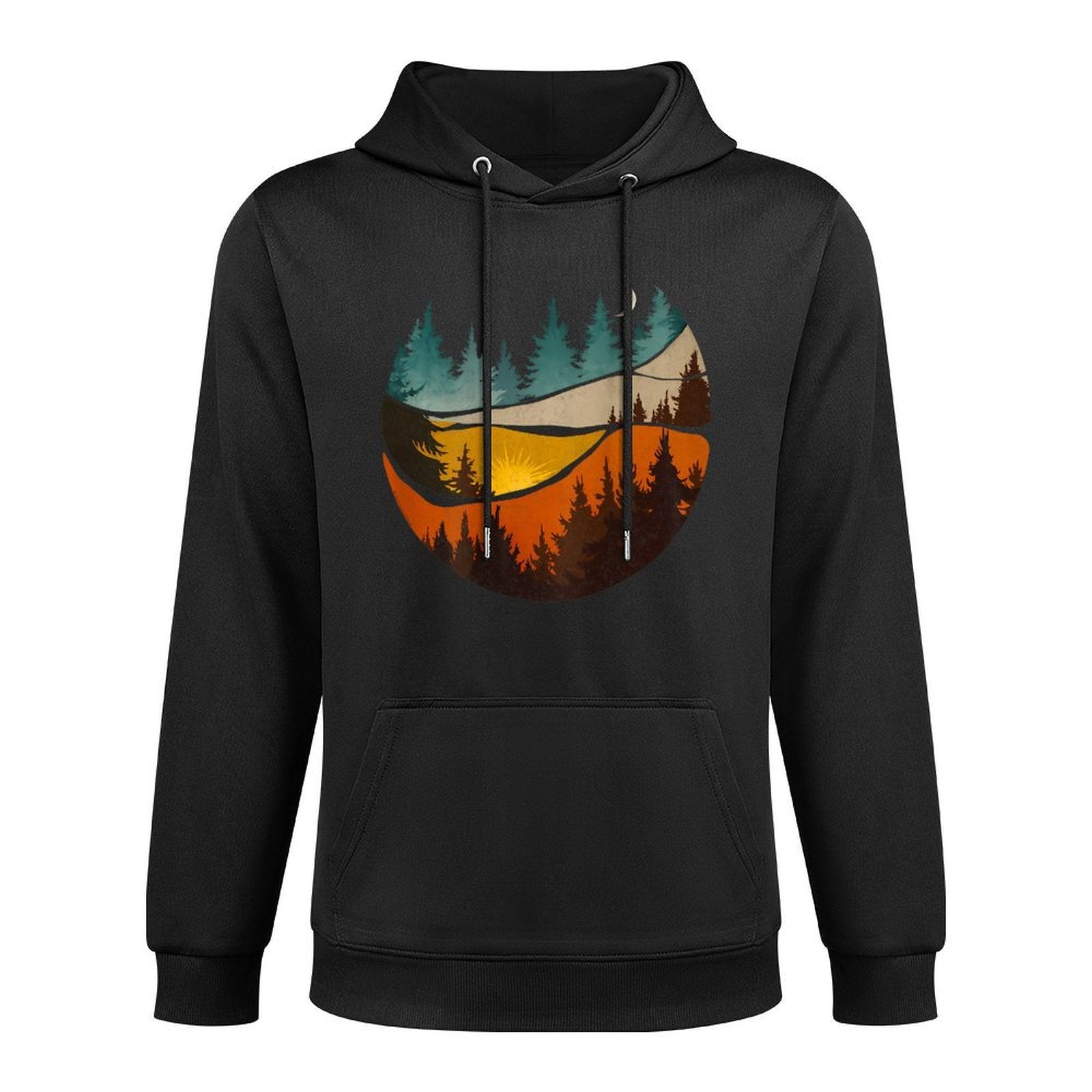 On Back Nature Mountains Adventure Outdoor Wilderness Colorfast Hoodie