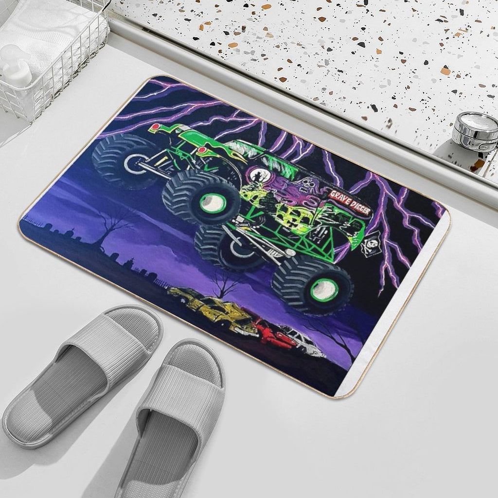 MONSTER TRUCK  Slip-Resistant Bath Mat